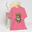 Thumbnail: BOHO Cat T-Shirt Kitty with Flowers Art Tee Trendy Artistic Apparel