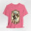 Miniatura: Victorian Dog T-Shirt Shabby Dog in Hat Pink Roses Artistic Gift Dog Lover Tee