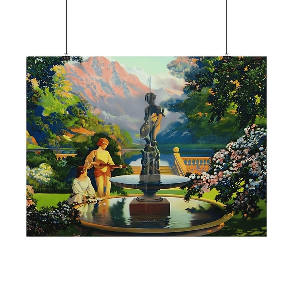Thumbnail: Watercolor Print Art Deco Women By Mountain Lake Robert Atkinson Fox Style Decor
