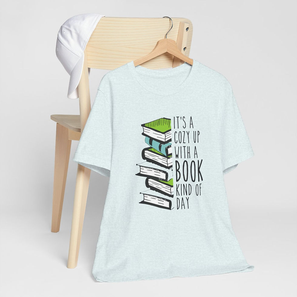 Thumbnail: Reading Lover T-Shirt Cozy Up with a Book Kinda Day Expressive Apparel Fun Gift
