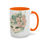 Thumbnail: Artistic Coffee Mug Shabby Victorian Cat Pink Rose Bonnet 15oz Thoughtful Gift