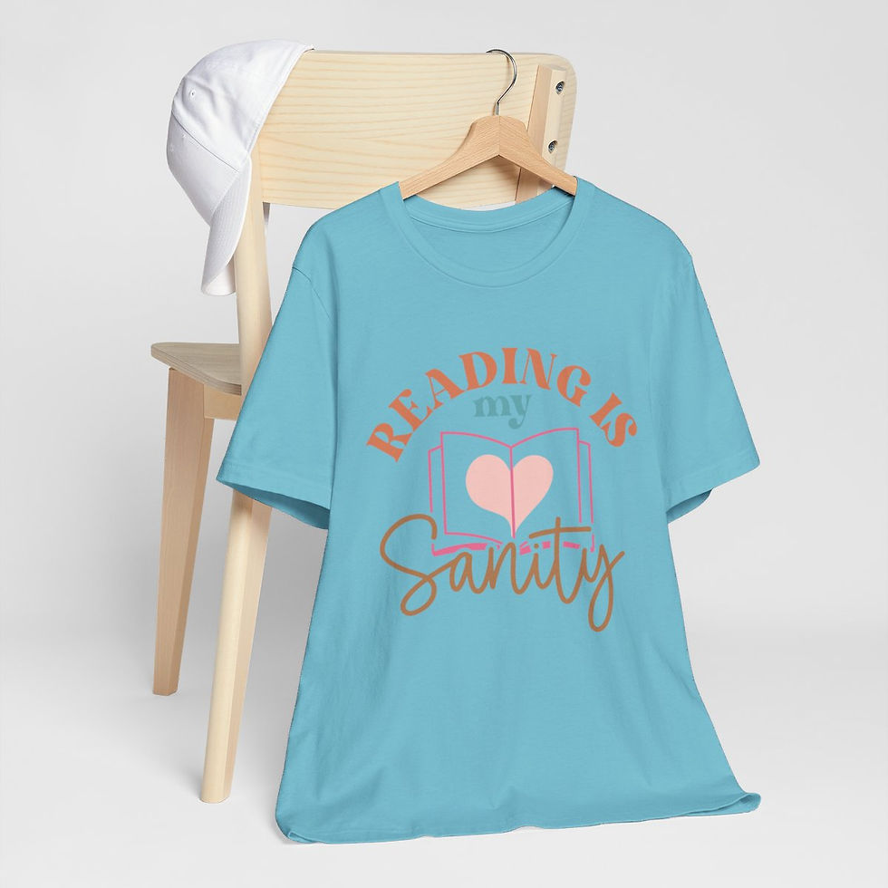 Thumbnail: Book Lover T-Shirt Reading is My Sanity Expressive Apparel Thoughtful Gifts