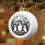 Miniatura: Black & White Christmas Ornament Starry Night Penguins Art Ornament Trendy Decor