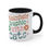 Miniatura: Book Theme 2-tone Coffee Mug Bookshelf Graphic With Cats Reading Lover gifts