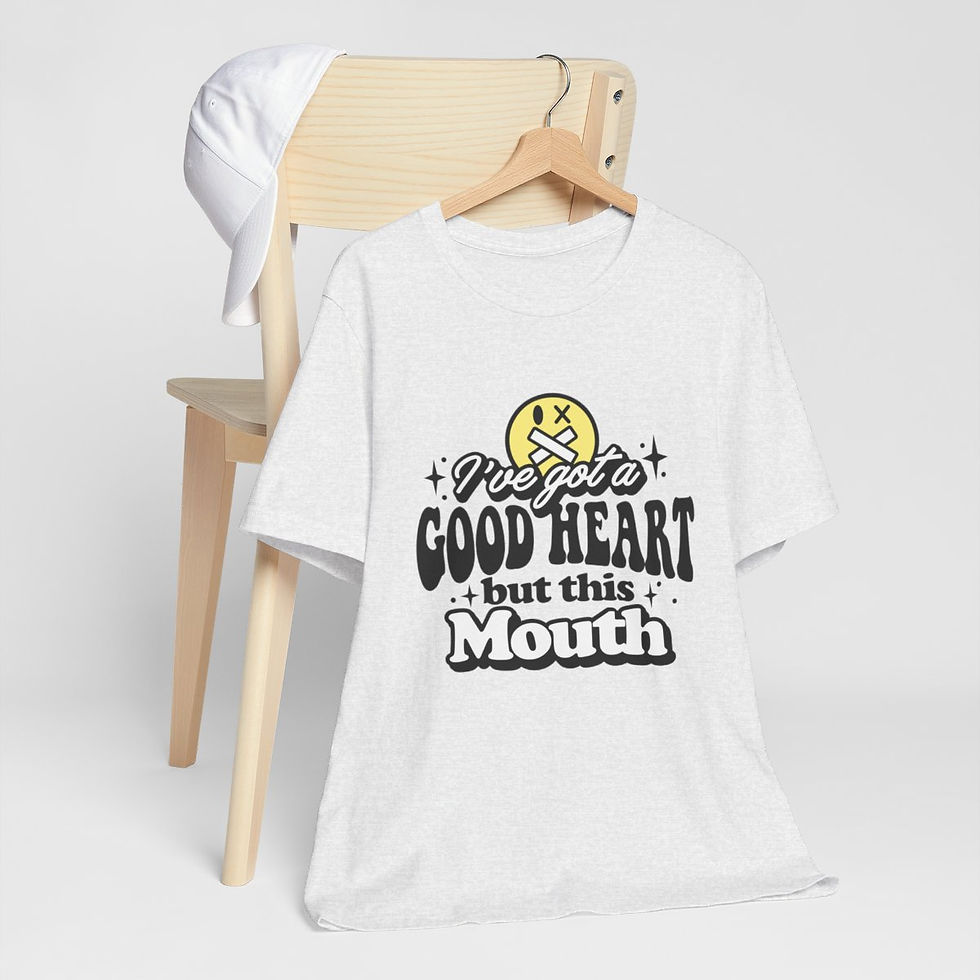 Thumbnail: Sarcastic T-Shirt Got a Good Heart But This Mouth Graphic Art Tee Unisex Gift