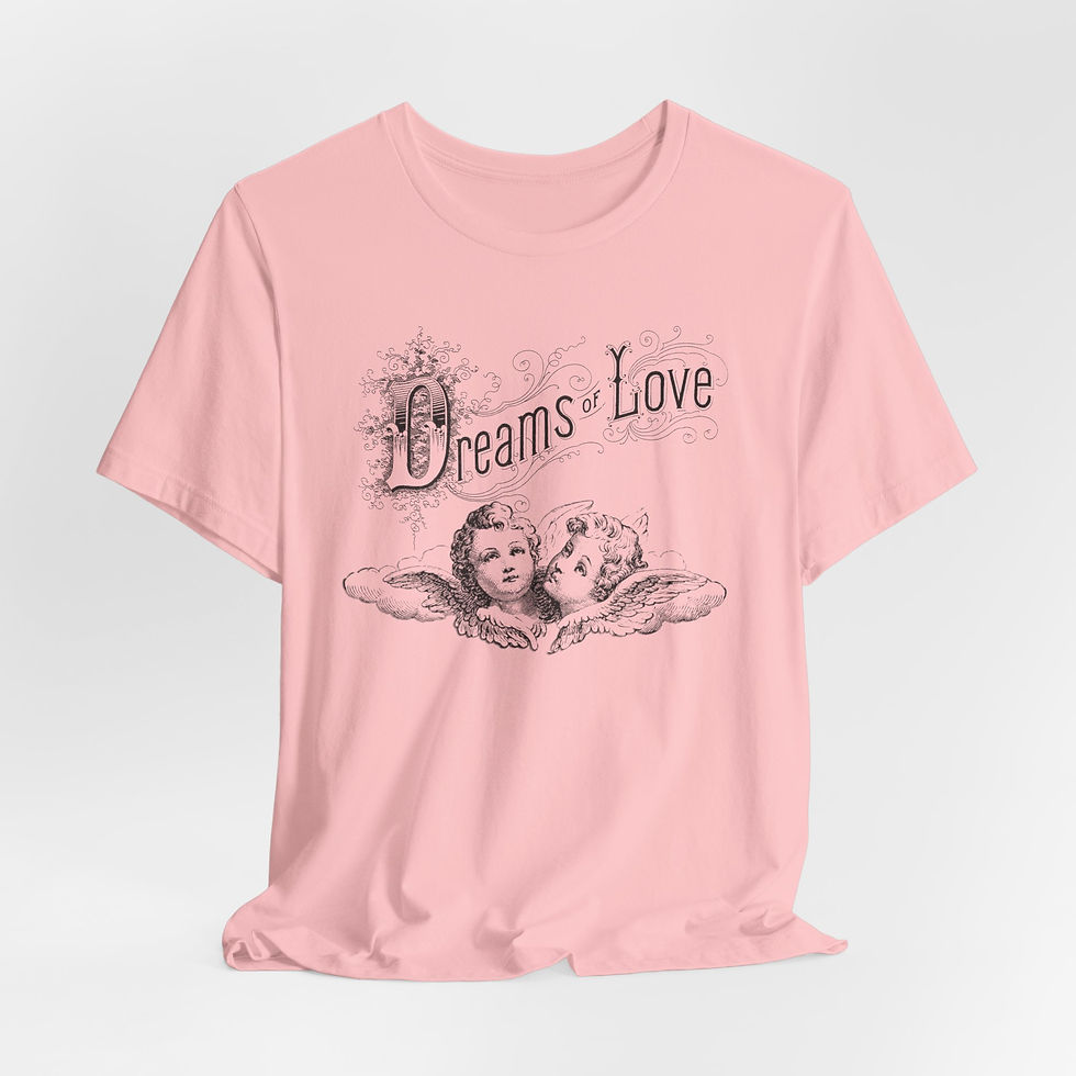 Thumbnail: Antique French Cherub T-Shirt Angel Dreams of Love Artistic Gift Romantic Tee