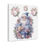 Miniatura: Shabby Christmas Canvas Art Print Santa Claus & Pink Roses Wall Decorations