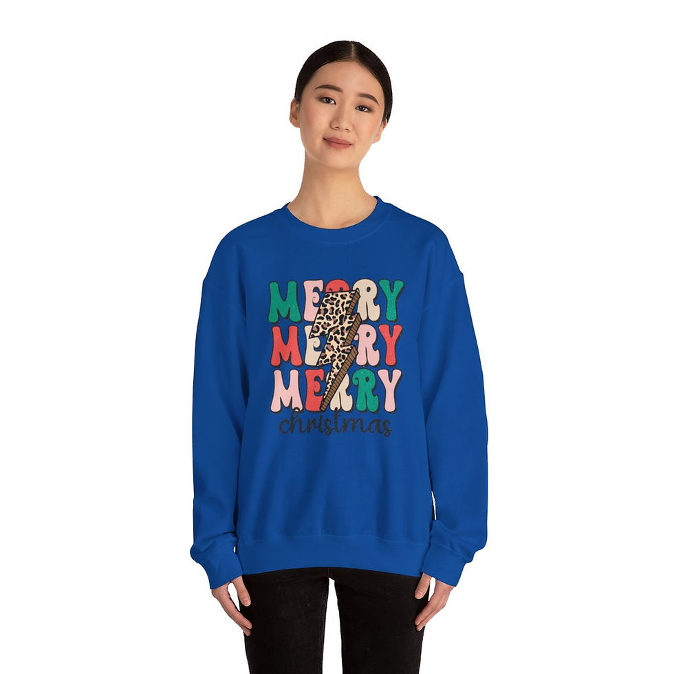Thumbnail: Retro Christmas Sweatshirt Merry Christmas Vintage style Holiday Apparel