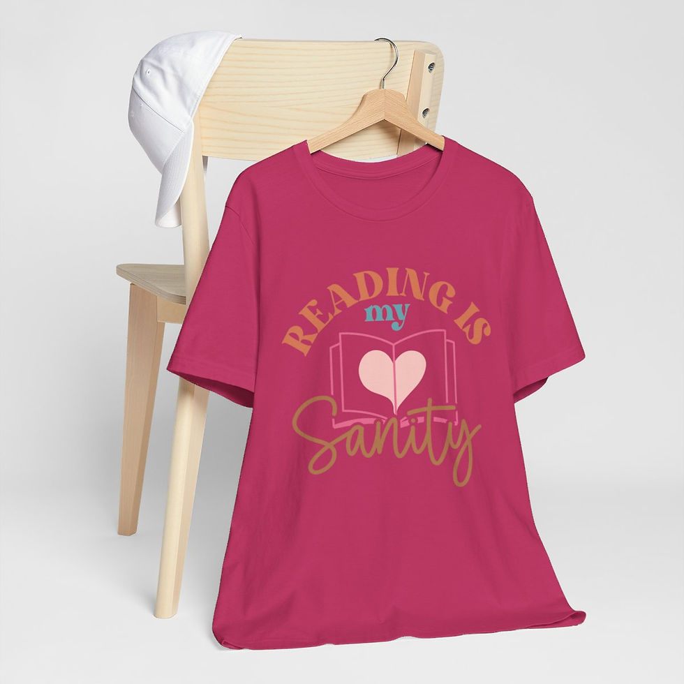 Thumbnail: Book Lover T-Shirt Reading is My Sanity Expressive Apparel Thoughtful Gifts