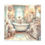Miniatura: Shabby French Bathroom Canvas Art Clawfoot Tub Pastel Watercolor Print
