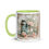 Thumbnail: Shabby Chic Coffee Mug, Jars Cans Flowers Artistic Decor, Art on Gifts 