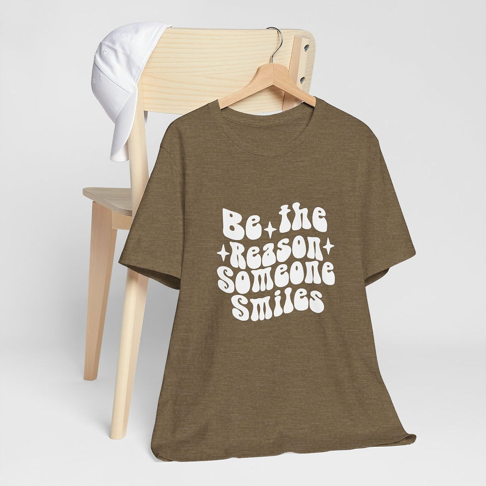 Thumbnail: Artistic Retro T-Shirt Be the Reason Someone Smiles Motivational Art gift