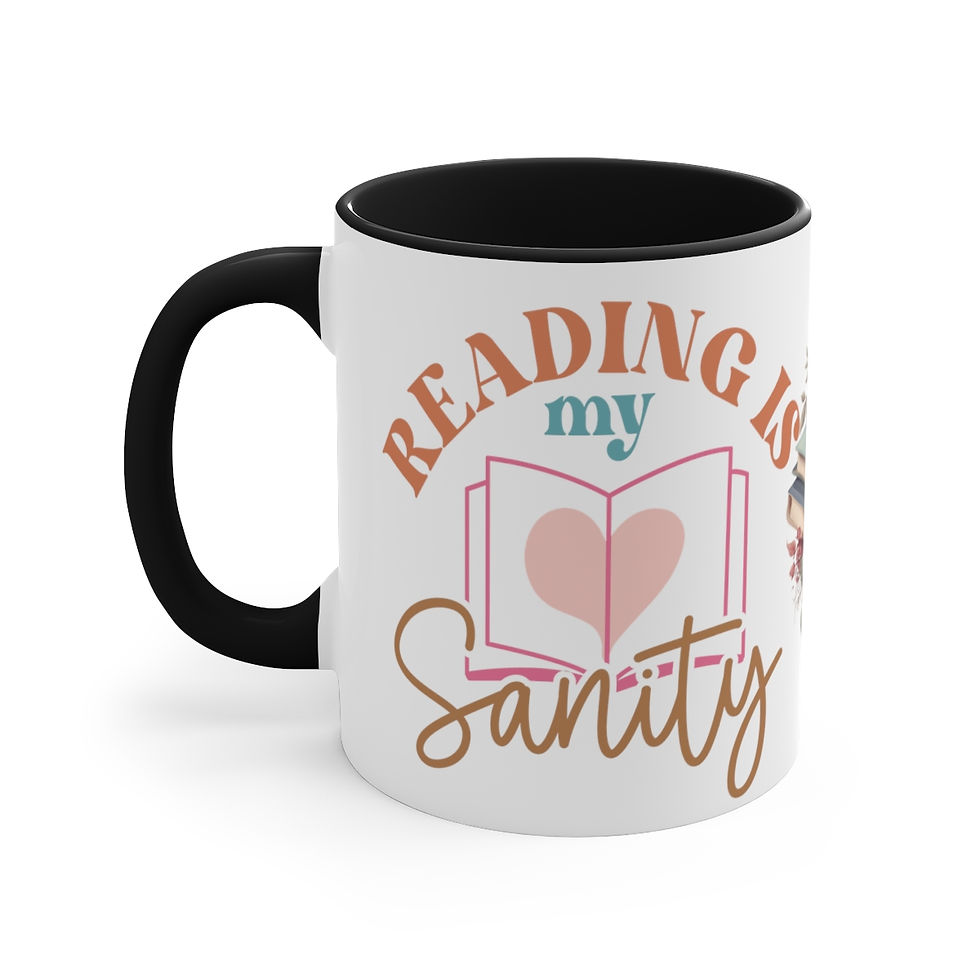 Thumbnail: Book Lover Coffee Mug Reading is my Sanity Reading Theme Thoughtful gifts