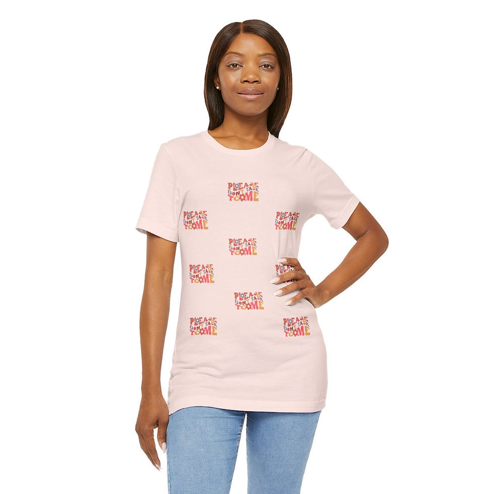 Thumbnail: Sarcastic Retro T-Shirt Please Don't Talk to Me Artistic Tee Funny Gifts