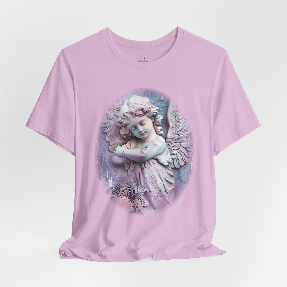 Thumbnail: Pastel Shabby T-Shirt Vintage Cherub Sleeping Angel Apparel Chic Artistic Gifts