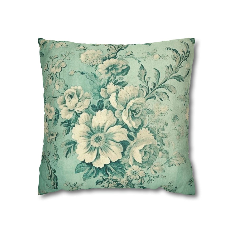 French Country Home Decor Throw Pillow cover Shabby Chic Vintage Floral