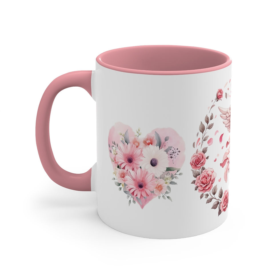 Thumbnail: Pink Cherub Cupid Coffee Mug Gifts of Love mug Thoughtful gifts Valentine's Day