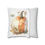 Thumbnail: White Artistic Autumn Square Pillow cover Watercolor Pumpkin Throw Pillow case