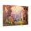 Thumbnail: Canvas Art Deco Woman Mountains Lake Flowers Robert Atkinson Fox style Decor 