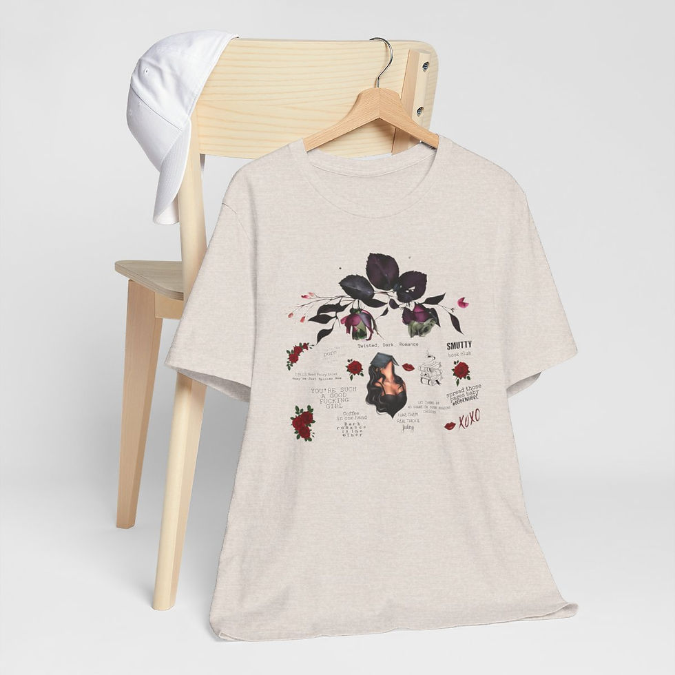 Thumbnail: Smutty Book Artistic T-Shirt Reading Theme Sarcastic Funny Adult Gifts