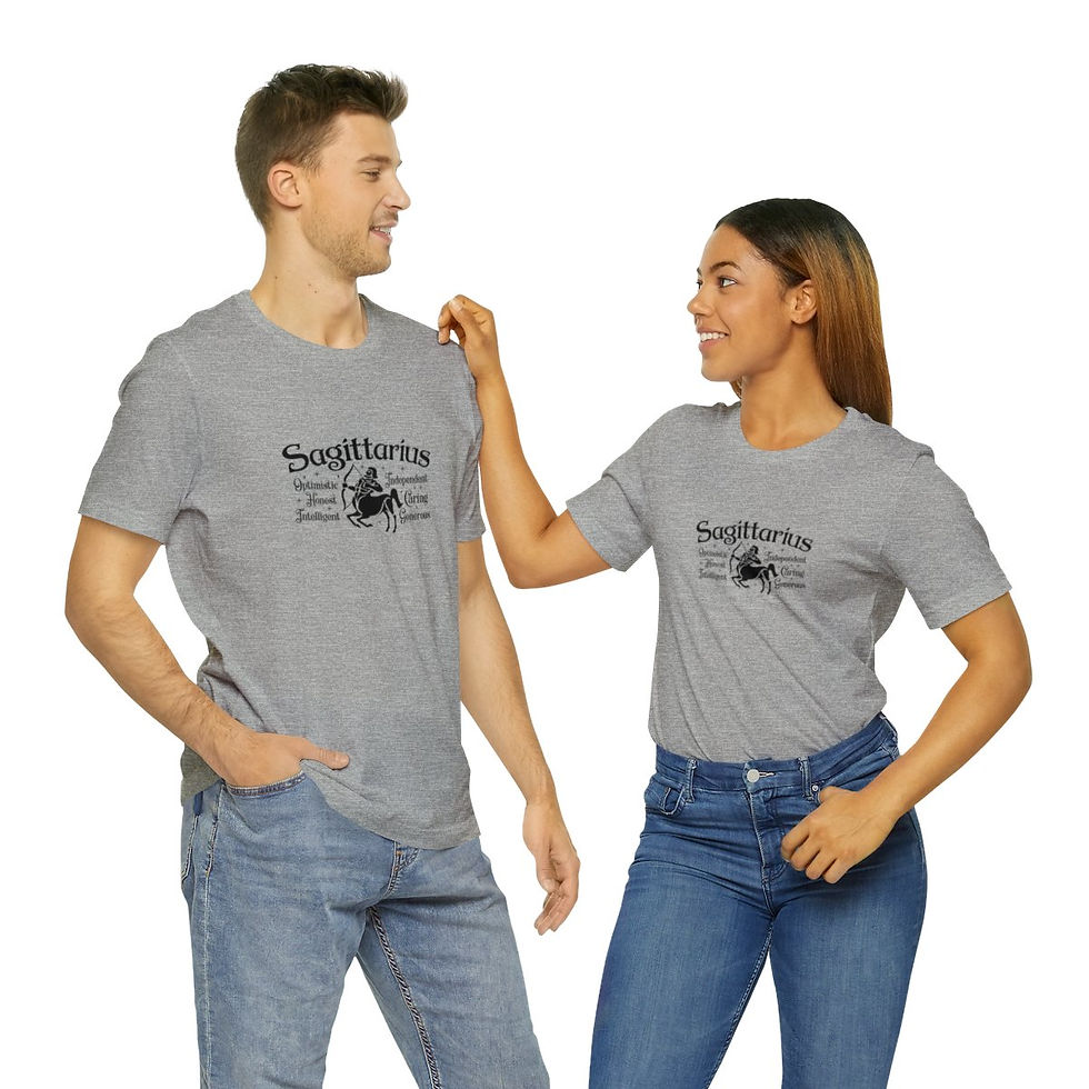 Thumbnail: Astrology T-Shirt Sagittarius Metaphysical Themed Graphic Art Tee Trendy Gifts