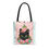 Thumbnail: Artistic Black Cat Tote Bag Witchy Shabby Mystical Halloween Expressive Gift
