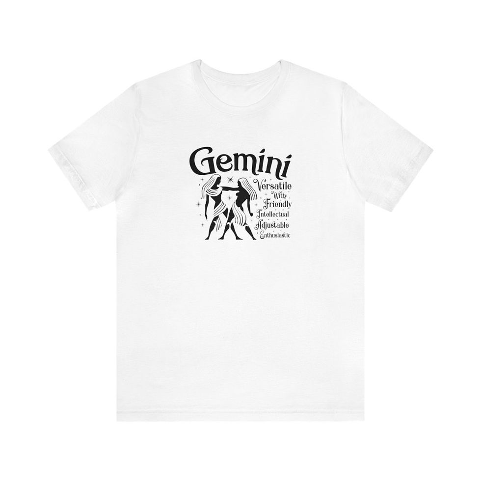 Thumbnail: Astrology T-Shirt Gemini Metaphysical Themed Graphic Art Tee Trendy Gifts