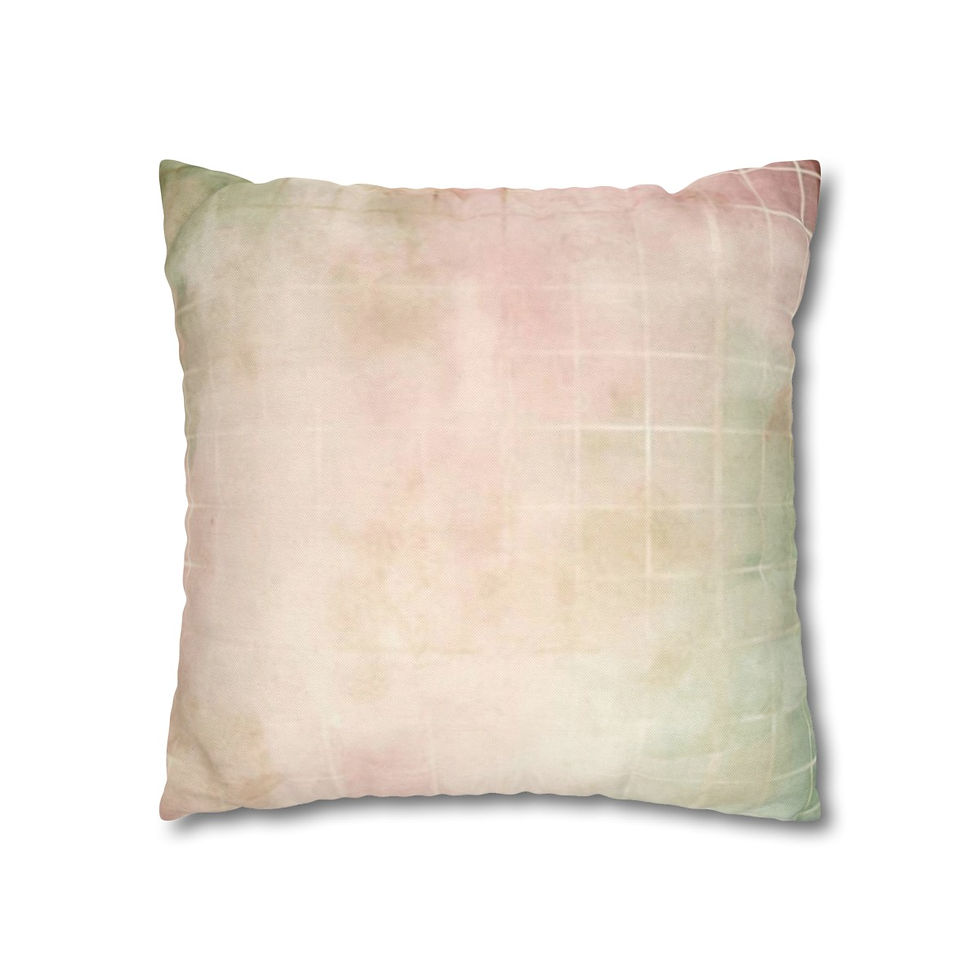 Thumbnail: Shabby Virgin Mary Throw Pillow cover Lilac Pink Pastel Art Catholic Faith Decor