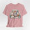 Miniatura: Shabby Spring Kitty T-Shirt Pink Roses Eggs Cat Art Tee Trendy Cat Lover Gift