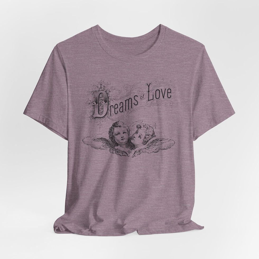 Thumbnail: Antique French Cherub T-Shirt Angel Dreams of Love Artistic Gift Romantic Tee