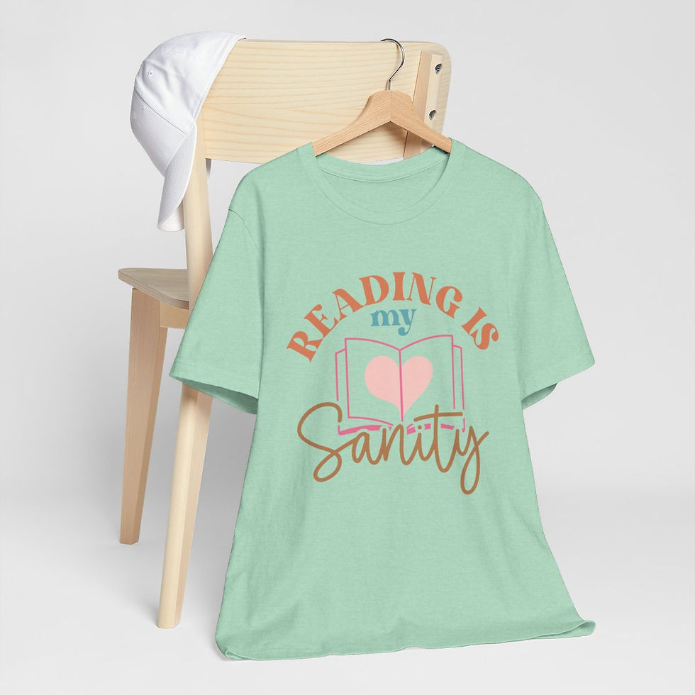 Thumbnail: Book Lover T-Shirt Reading is My Sanity Expressive Apparel Thoughtful Gifts