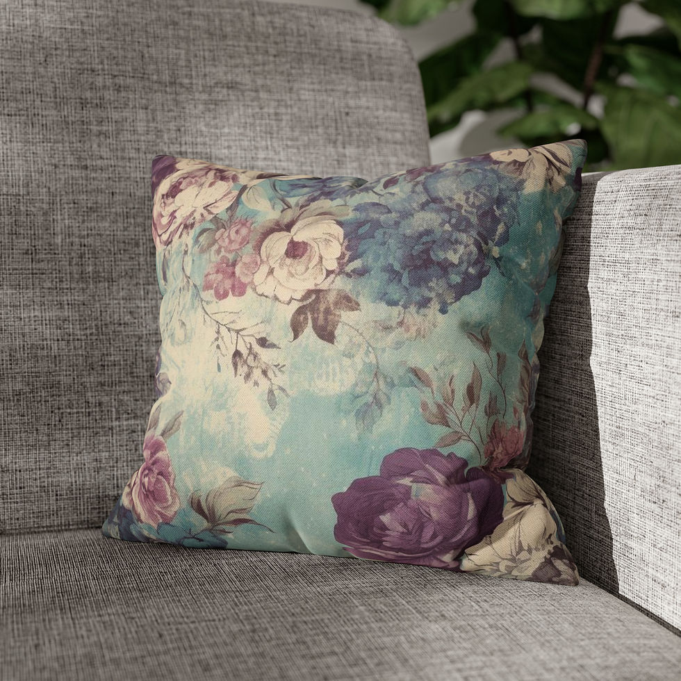 Thumbnail: French Country Throw Pillow cover Shabby Chic Vintage Floral Home Decor 
