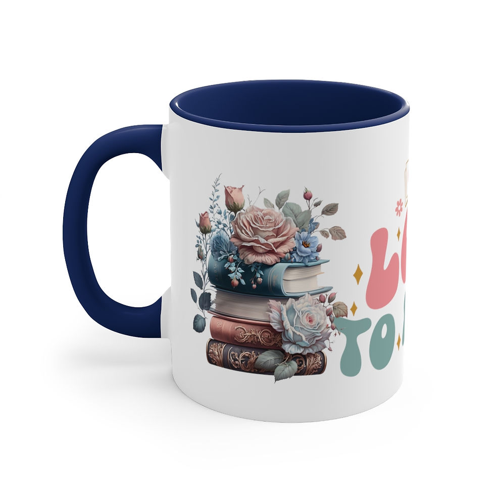 Thumbnail: Shabby Book Lover Coffee Mug Love to Read Reading Theme Thoughtful gifts