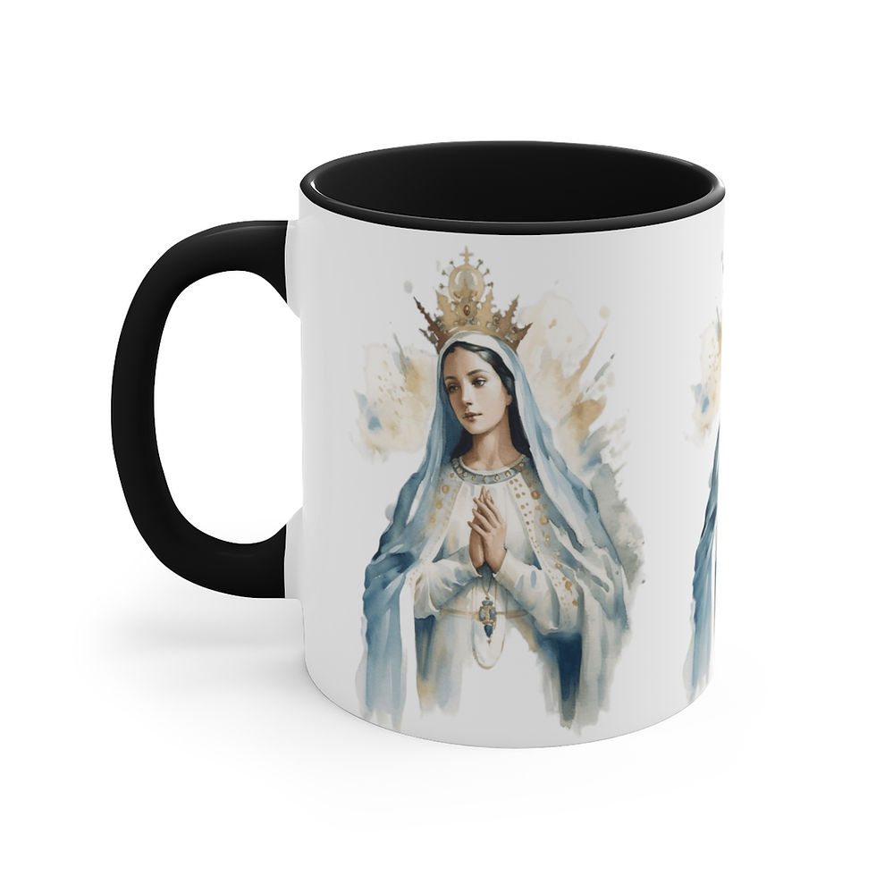 Thumbnail: Watercolor Virgin Mary Coffee Mug Mother Mary Catholic Art Mug Religious Gifts