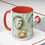 Miniatura: Shabby Virgin Mary Coffee Mug Pink Roses Catholic Art Mug Religious Faith Gifts
