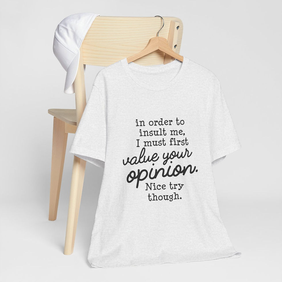 Thumbnail: Sarcastic T-Shirt Insult Theme Expressive Apparel Funny Gifts