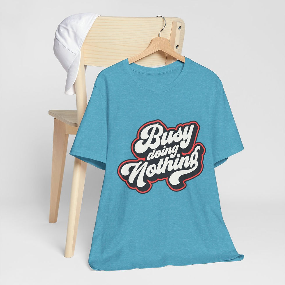 Thumbnail: Retirement T-Shirt Busy Doing Nothing Retro Art Tee Expressive Fun Gifts