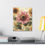 Thumbnail: Pink Sunflowers Canvas Art French Country Farmhouse Cottage Floral wall decor 