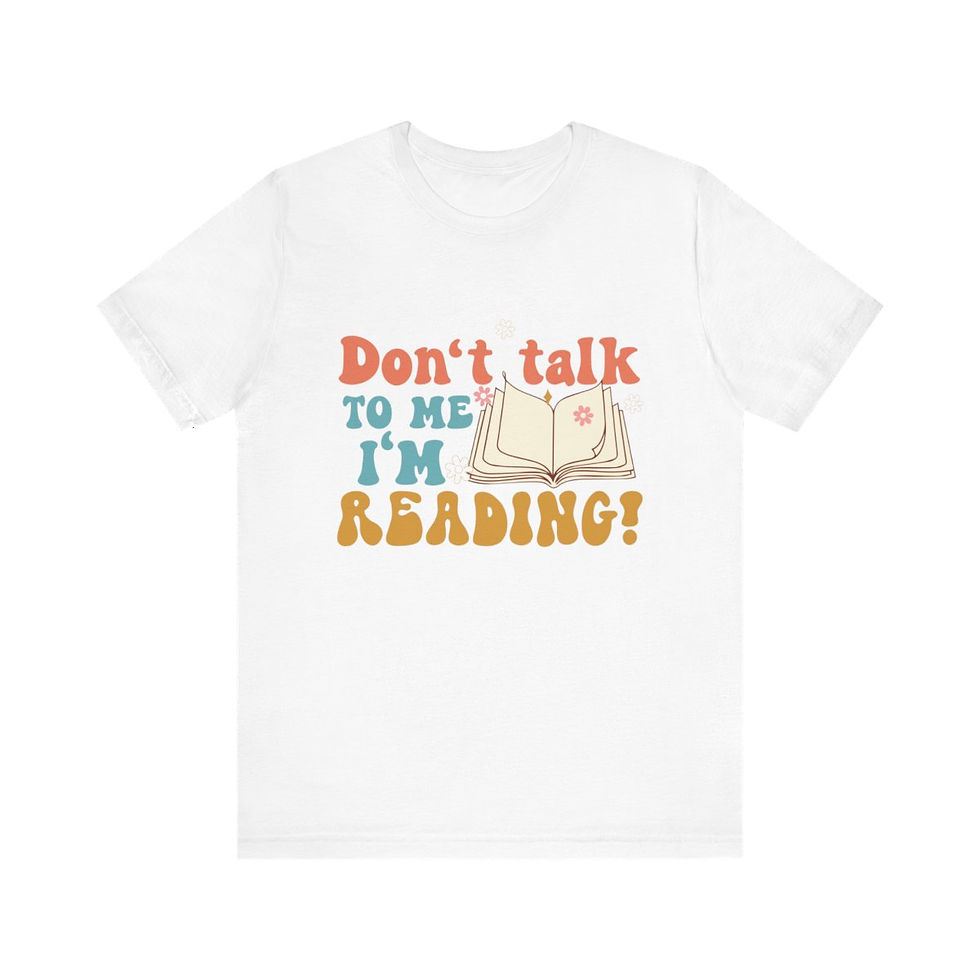 Thumbnail: Book Lover T-Shirt Don't Talk to Me I'm Reading Retro Art Tee Thoughtful Gifts
