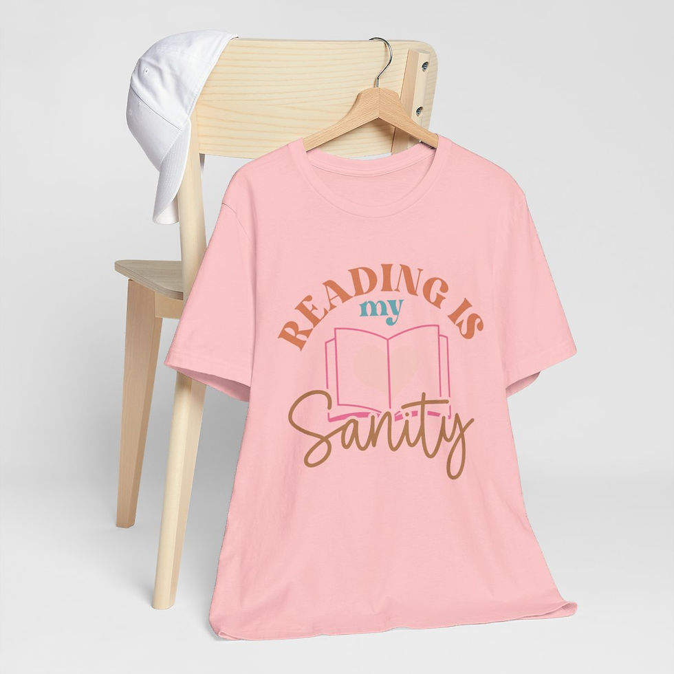 Thumbnail: Book Lover T-Shirt Reading is My Sanity Expressive Apparel Thoughtful Gifts