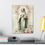 Thumbnail: Shabby Virgin Mary Canvas Art Vintage Green & Pink Roses Pastel Religious Decor