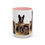 Miniatura: Artistic French Bulldog Coffee Mug Boston terrier Gift Vintage Art Kitchen Decor