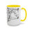 Thumbnail: Sarcastic Cherub Coffee Mug Vintage Angel WTF Funny Break-Up Artistic Gift 
