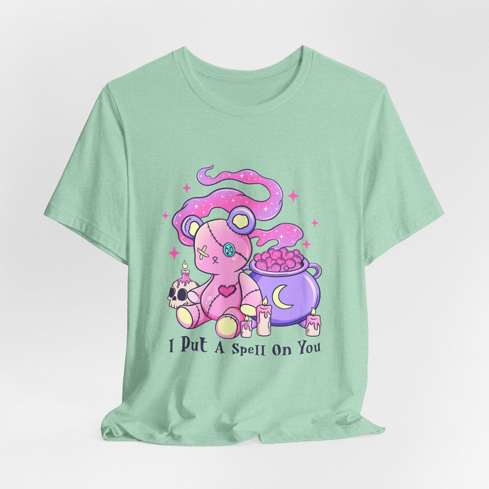 Thumbnail: Fun Witchy T-Shirt I Put a Spell on You Voodoo Doll Art Apparel Expressive Gifts