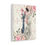 Miniatura: Shabby French Cottage Art Canvas Beautiful Woman Canvas Print Pink roses