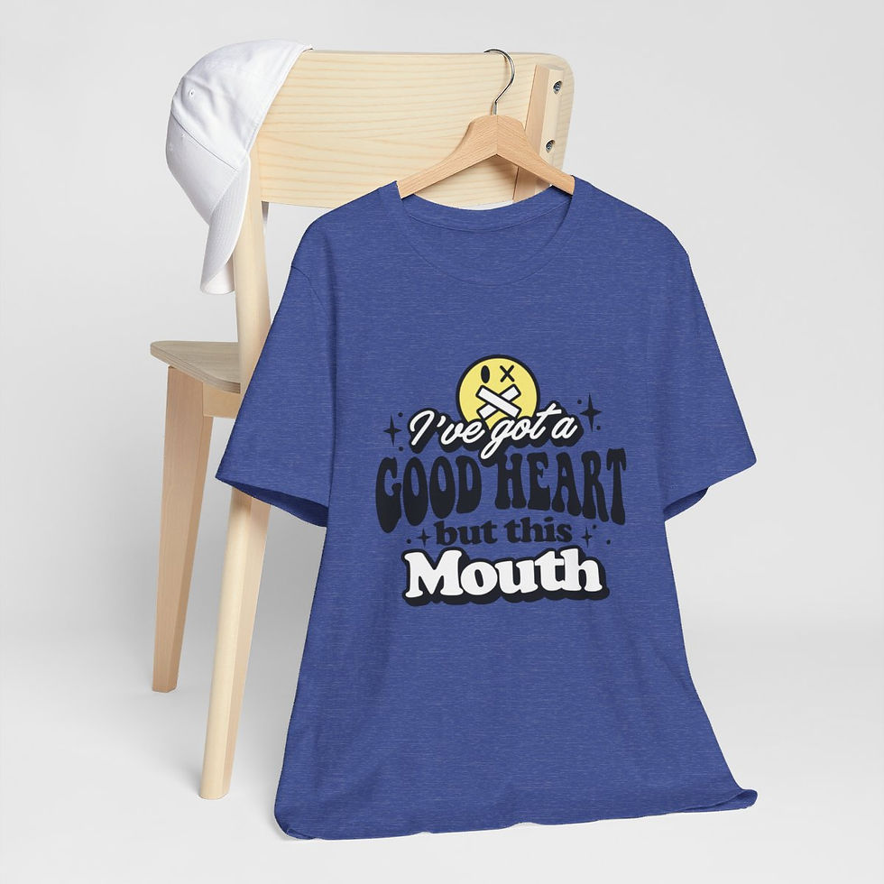 Thumbnail: Sarcastic T-Shirt Got a Good Heart But This Mouth Graphic Art Tee Unisex Gift