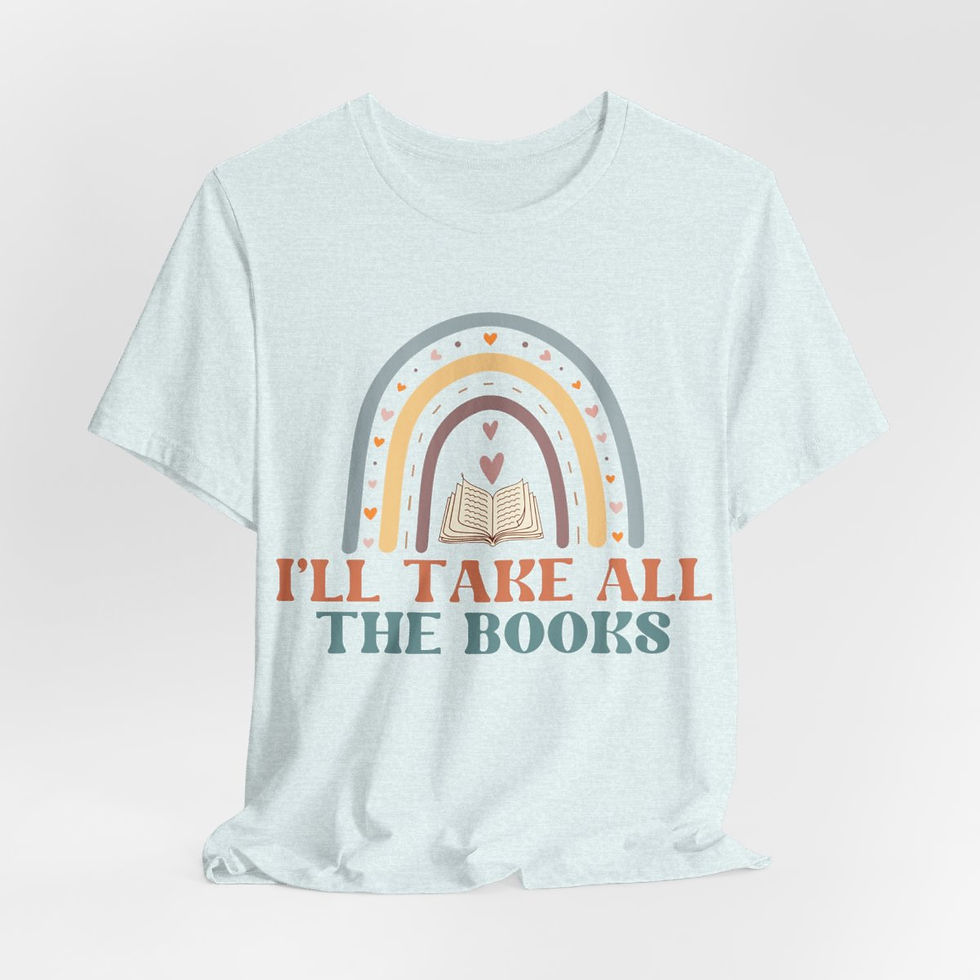 Thumbnail: Book Lover T-Shirt I'll Take All the Books Expressive Apparel Thoughtful Gifts
