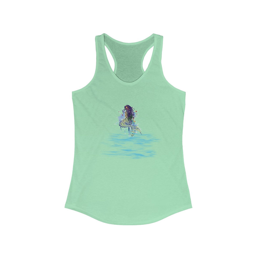 Thumbnail: Artistic Beachy Apparel Summer Tank Top Mermaid Trendy Wearable Art Tee