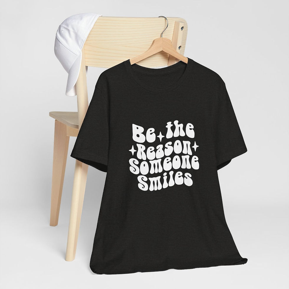 Thumbnail: Artistic Retro T-Shirt Be the Reason Someone Smiles Motivational Art gift
