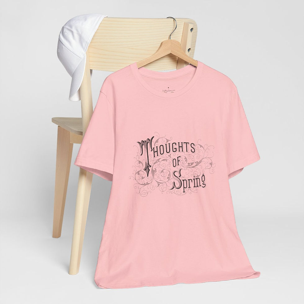 Thumbnail: Artistic T-Shirt Thoughts of Spring Graphic Art Tee